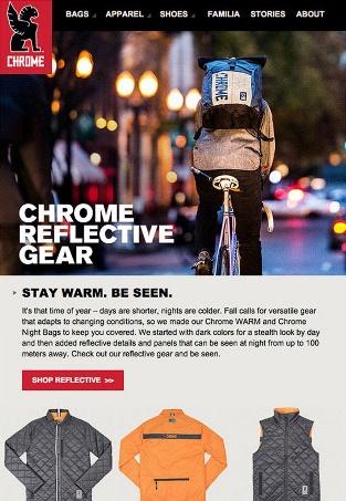 Chrome Industries – kampania e-mail marketingu