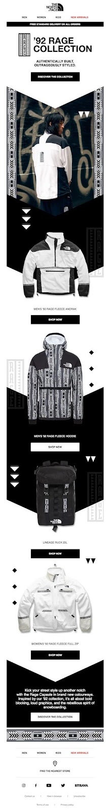 The North Face '92 Rage - 黑白胶囊系列