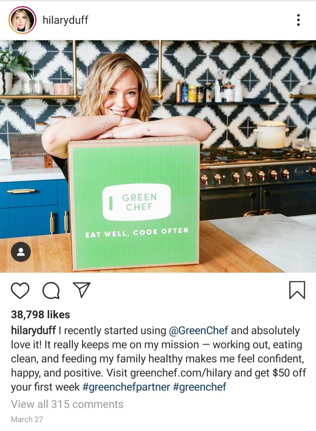 Hilary Duff instagramowa influencerka i celebrytka