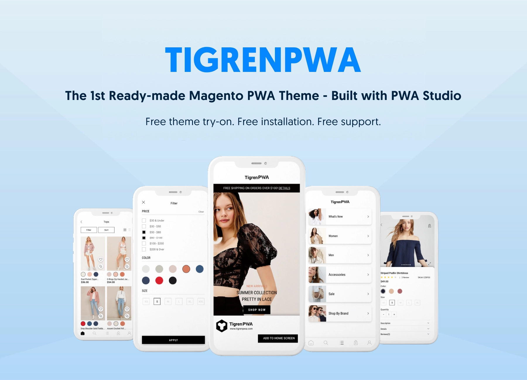 prova l'app web progressiva magento