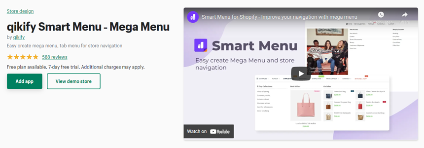 qikify Smart Menu ‑ Mega Menu