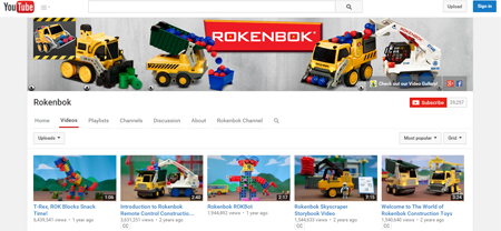 Rokenbok YouTube