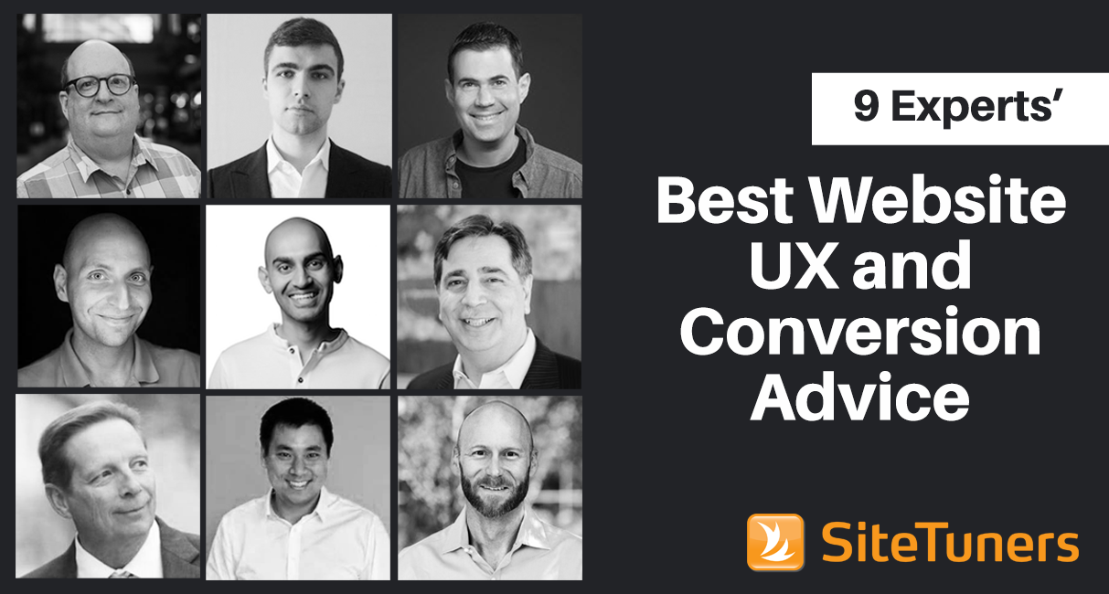 Melhor UX de site e conselhos de conversão de 9 especialistas