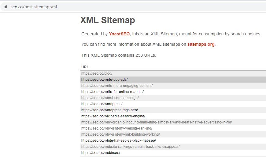 XML Sitemap