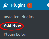 1 Adicionar novo plug-in