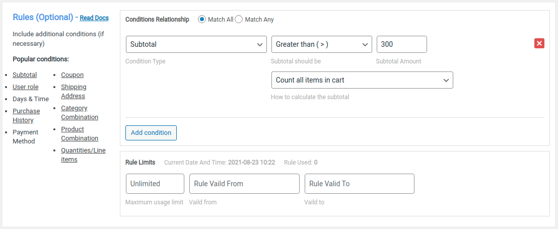 30 set up subtotal conditional range