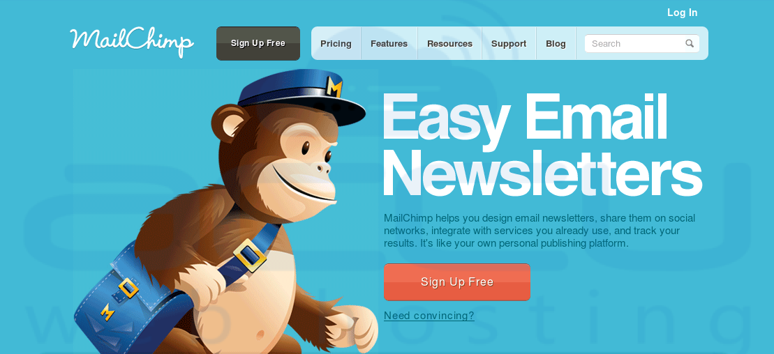 Usługi e-mail marketingu MailChimp