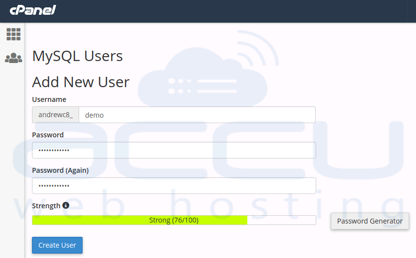 mysql kullanıcısı