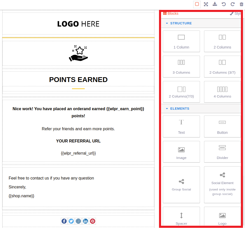 14개의 Loyty Points 이메일 사용자 정의 도구