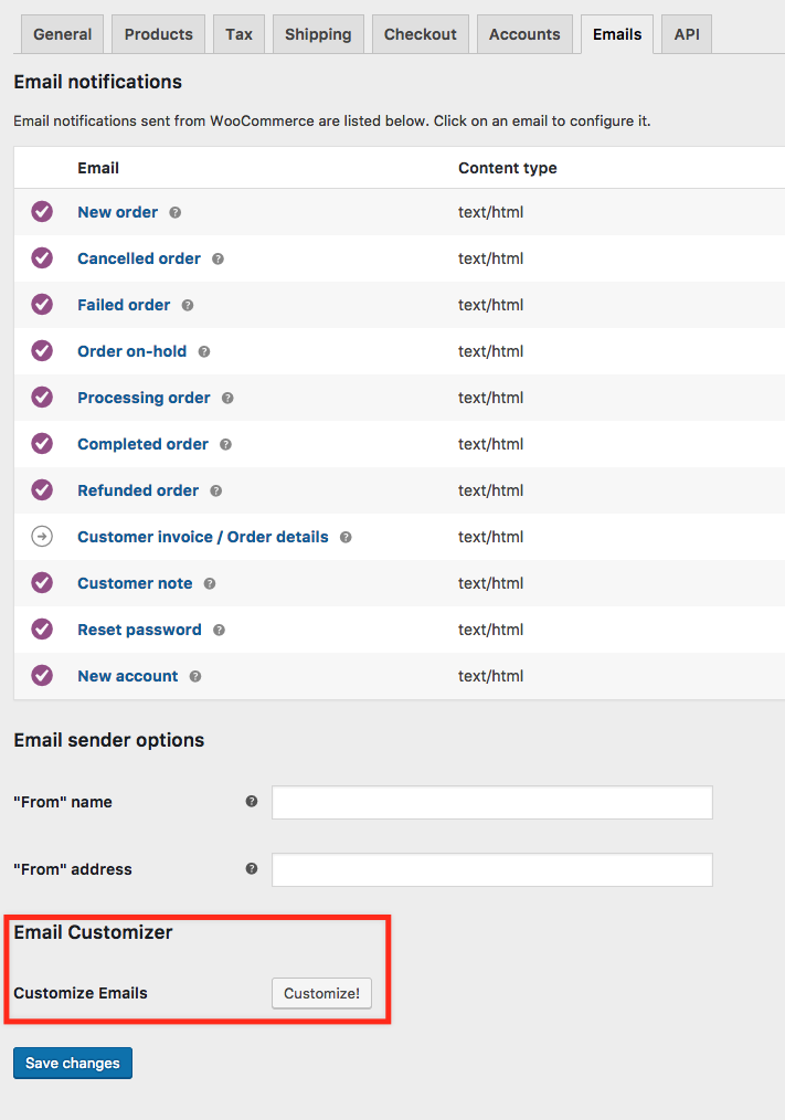 woocommerce email customizer