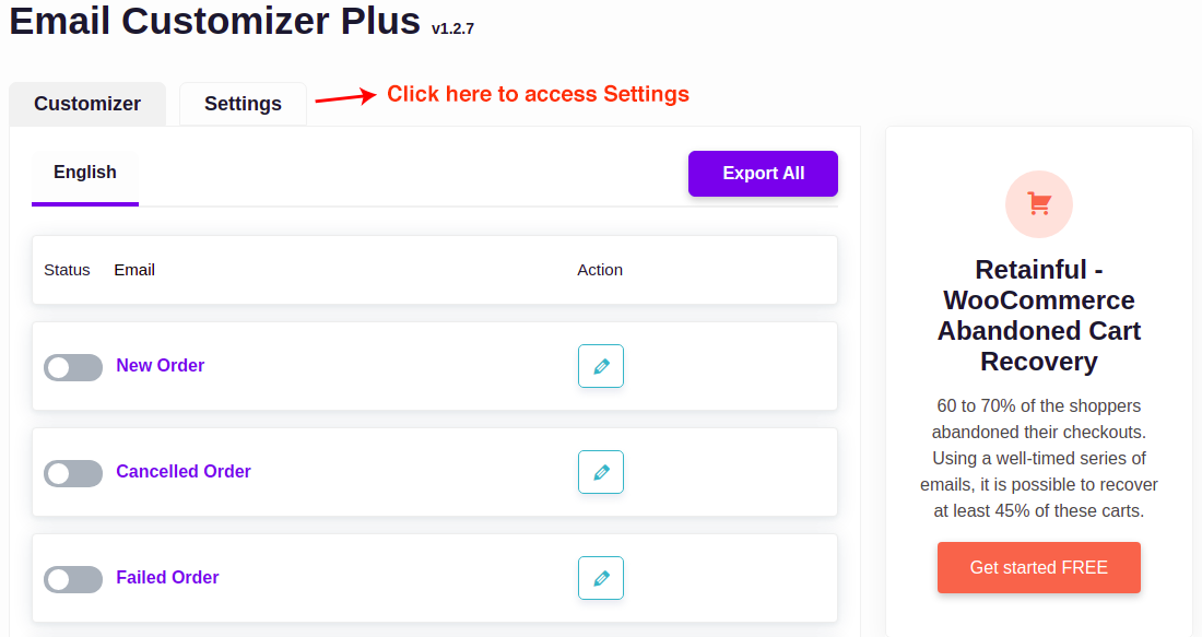 Configuración de 17 clics