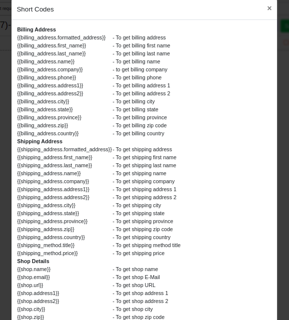 Lista de 14 códigos cortos