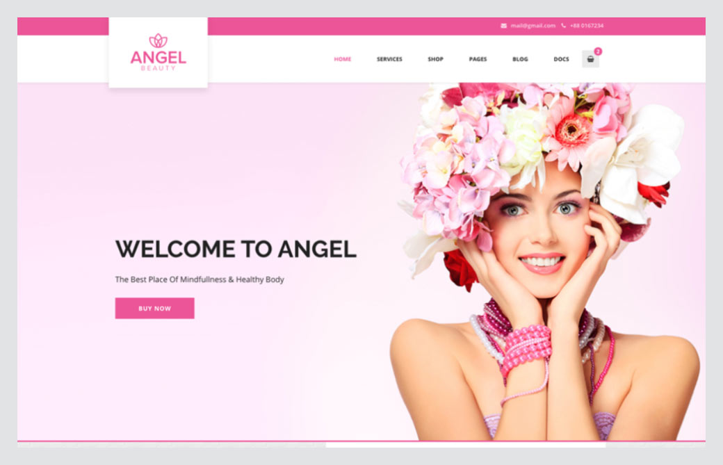 Angel - Schönheitssalon Shop WooCommerce WordPress Elementor Theme