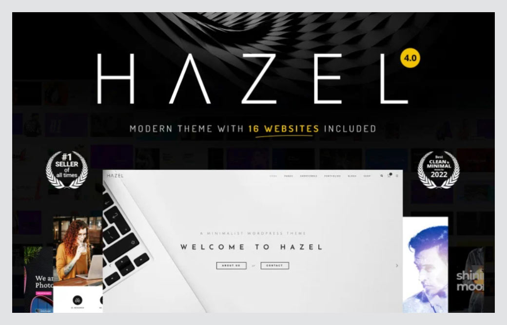 Hazel - Sauberes, minimalistisches Mehrzweck-WordPress 6.0-Theme