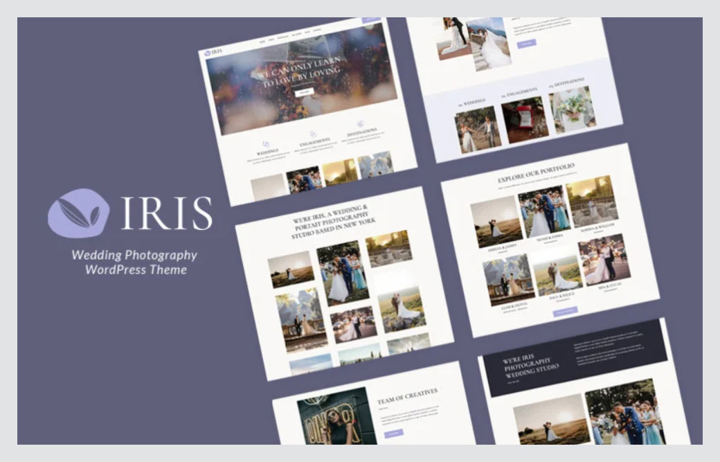 Iris - Hochzeitsfotografie WordPress Theme