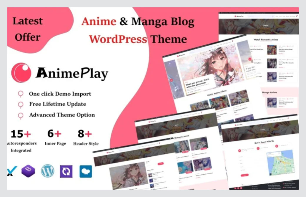 Anime und Manga - Blog-WordPress-Theme