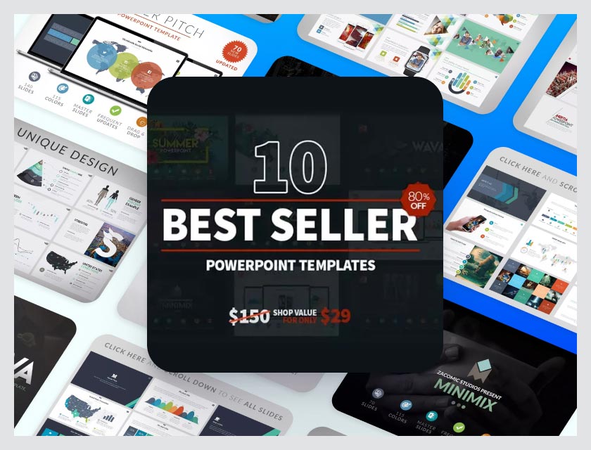 10 Bestseller-Powerpoint-Vorlagen