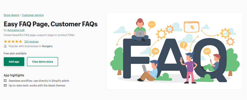 Easy FAQ Page, Customer FAQs