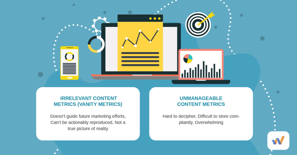 métricas de marketing de conteúdo, métricas de vaidade, análise de conteúdo