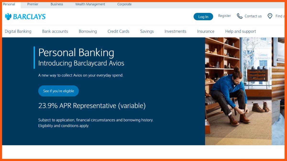 Sito web di Barclays PLC