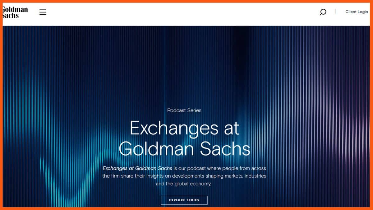 Sito web di Goldman Sachs Group, Inc