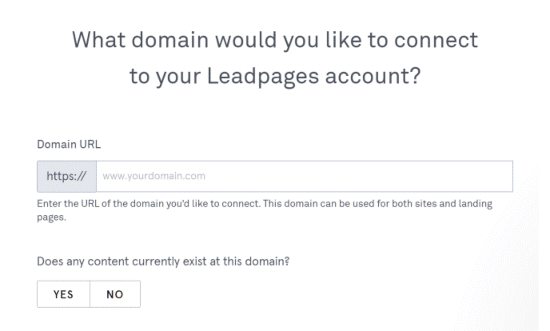 Leadpages добавить домен