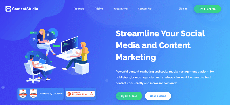 marketing de contenu et contenu des médias sociaux.io