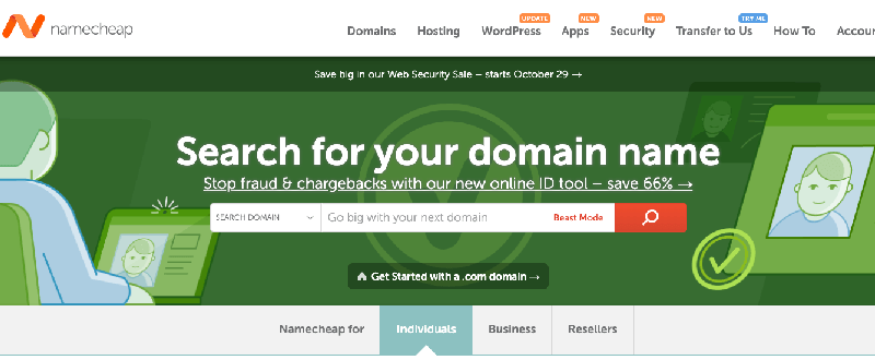 استضافة المواقع namecheap