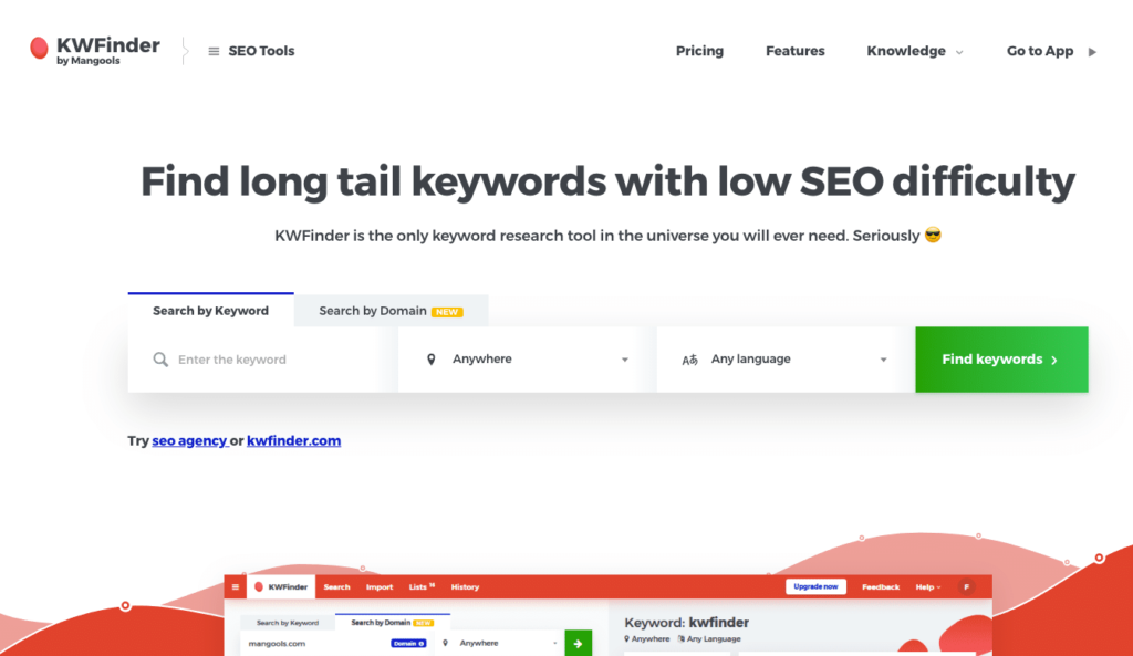kwfinder seo tool