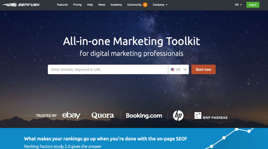 semrush i migliori strumenti SEO per le startup