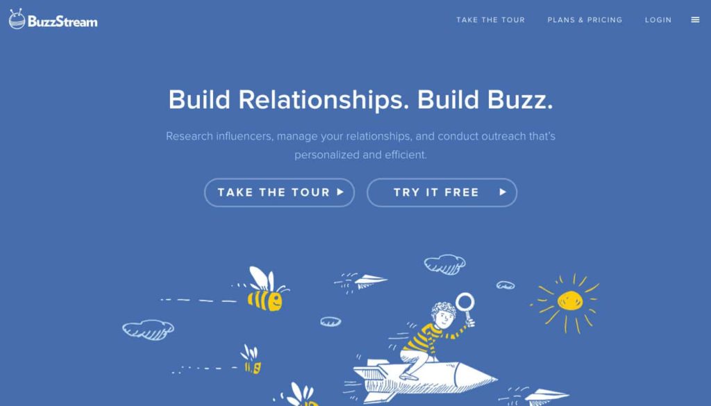 instrument de marketing de informare buzzstream