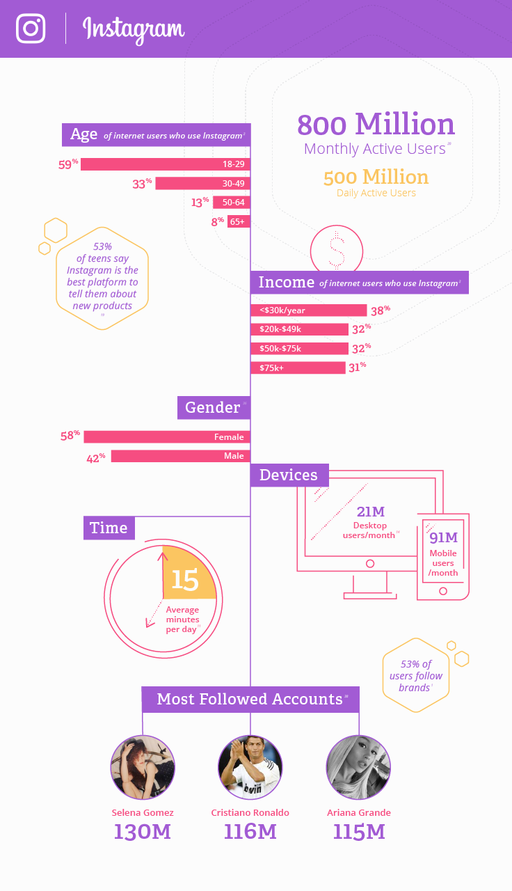 instagram social media data and demographics