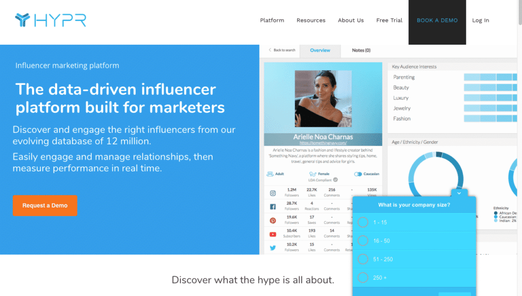 instrument de marketing hypr influencer