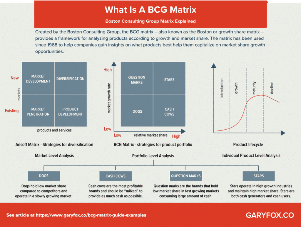 เมทริกซ์ BCG คืออะไร? ความหมาย คำแนะนำ และตัวอย่าง 1