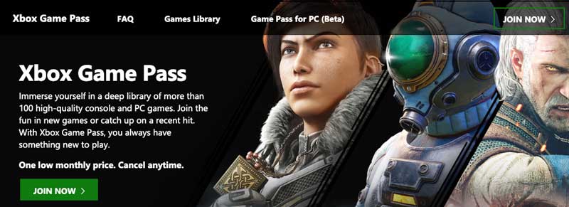 modelo de suscripción de xbox game pass