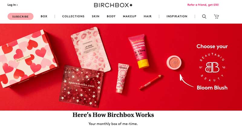 model de afaceri birchbox