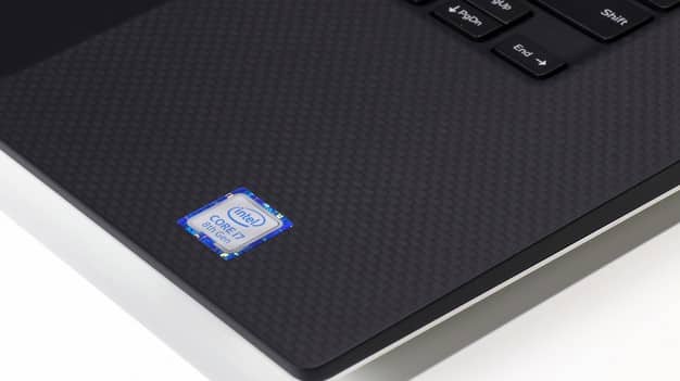 Badge Intel sur le Dell XPS 15