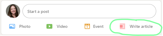 scrivere un articolo su LinkedIn