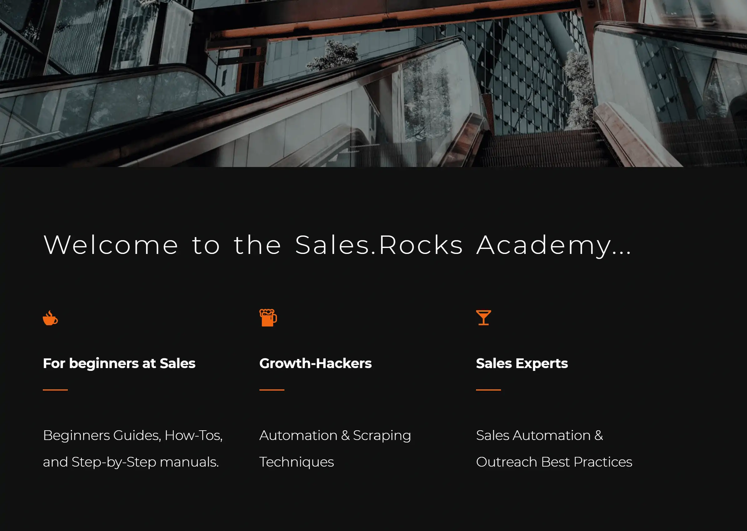 Sales.Rocks Academy screenshot