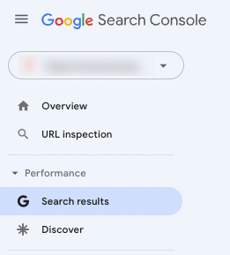 เมนู Google Search Console