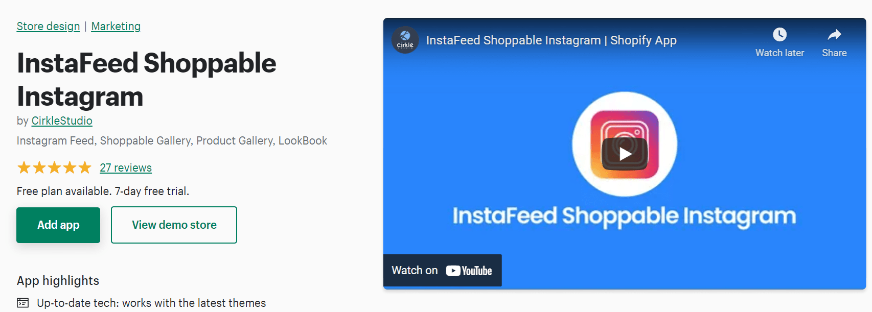 Las mejores aplicaciones de feed de Instagram de Shopify