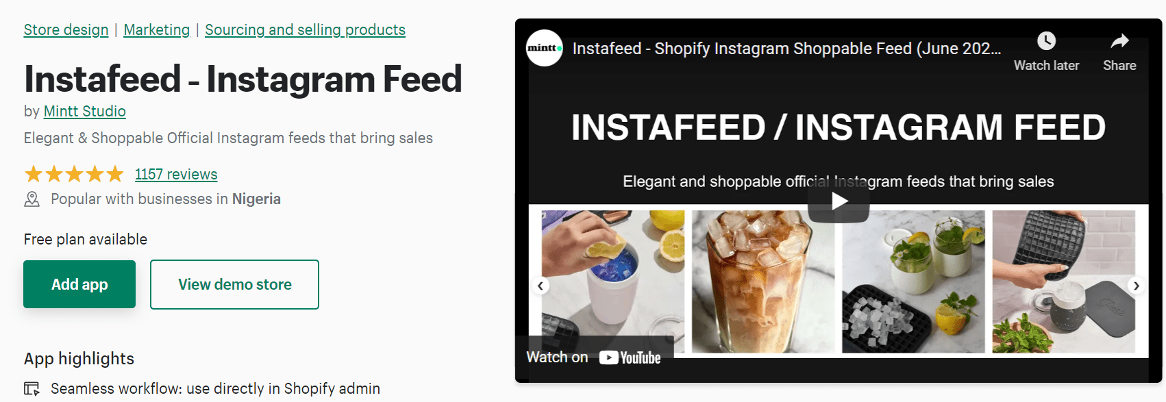 Aplicaciones de Shopify para feeds de Instagram