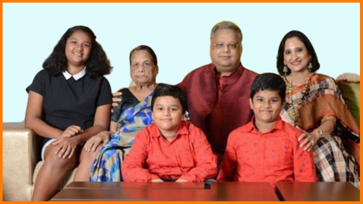 Rakesh Jhunjhunwala con su familia