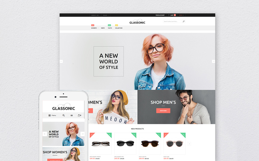 Lunettes de créateurs Thème Magento | Blog de MageWorx