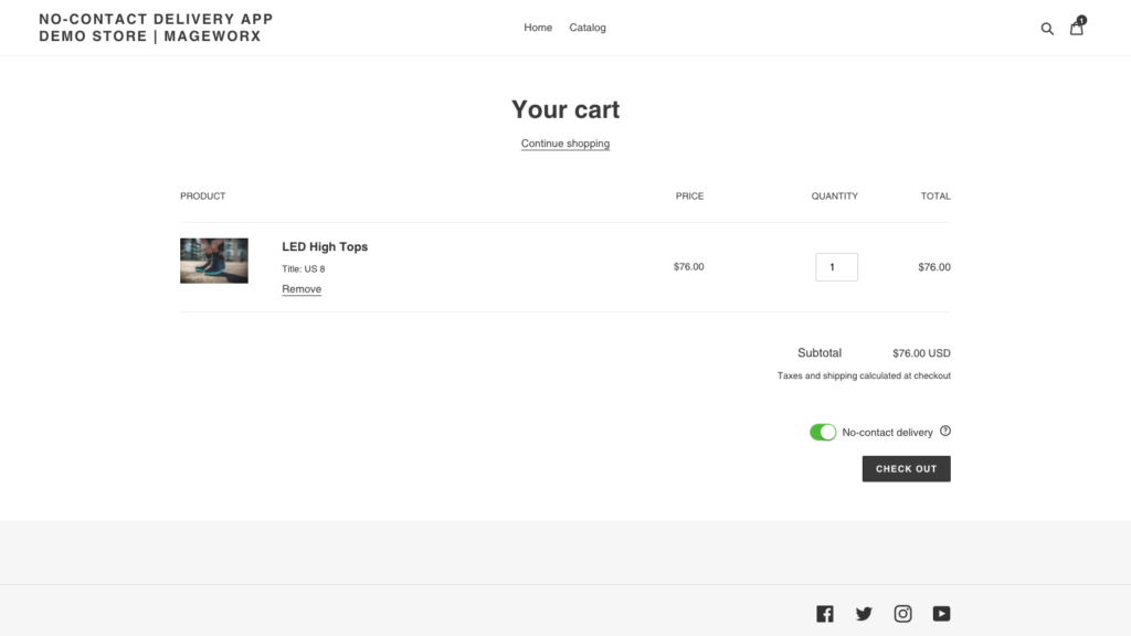 Nouvelle application gratuite pour Shopify―Livraison sans contact | Blog Shopify de MageWorx