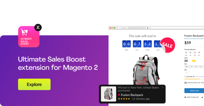 تمديد Ultimate Sales Boost لـ Magento 2