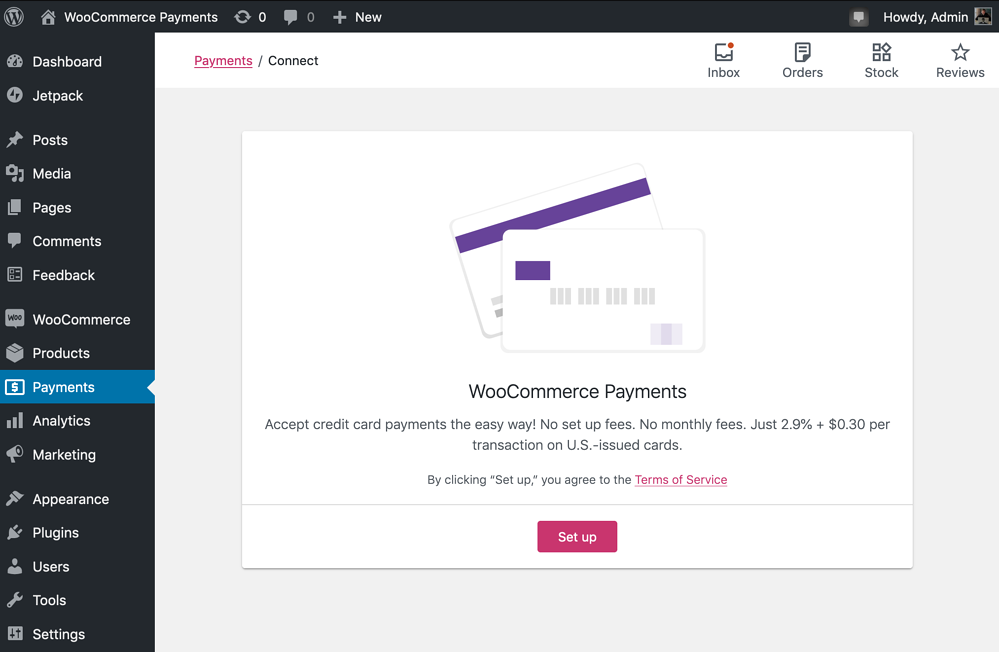 pagamentos de woocommerce