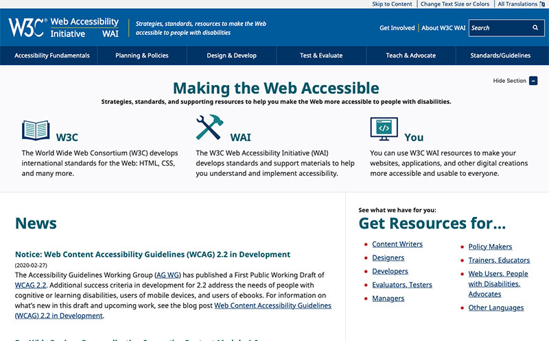 مبادرة ولوجية الويب W3C