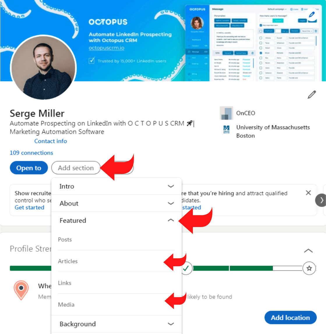 LinkedIn 프로필을 개선하는 방법 AFFRT