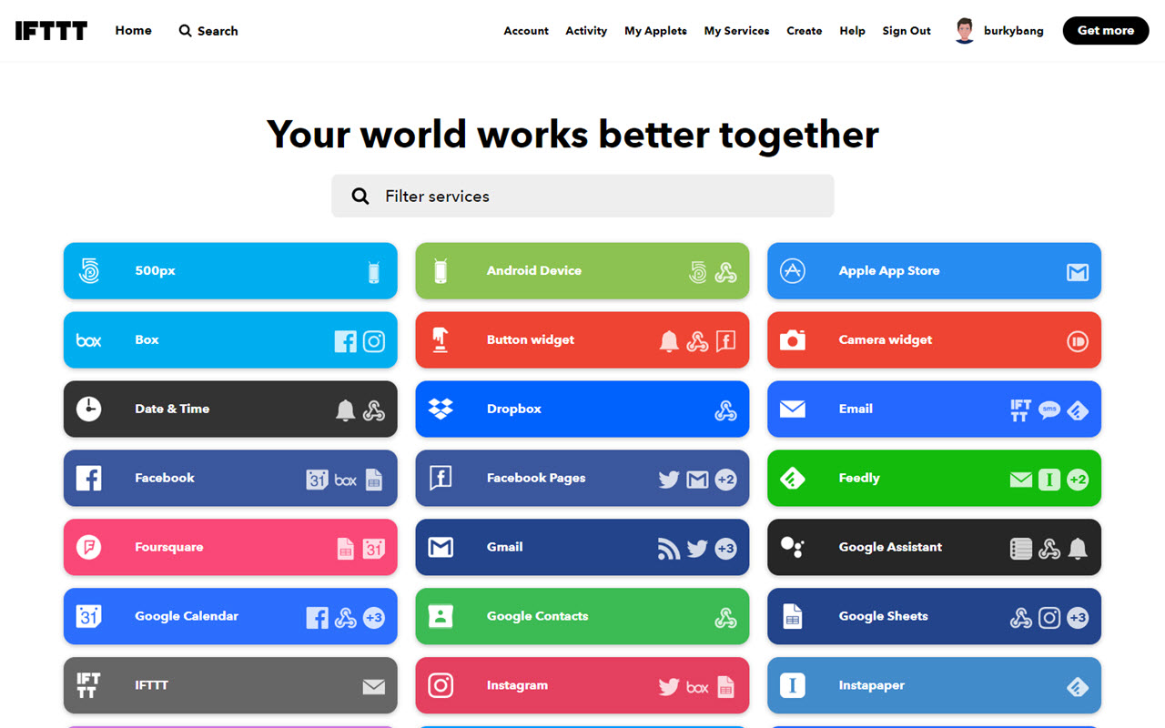 interface ifttt